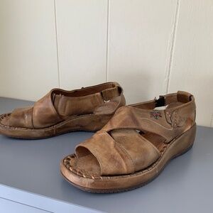 PIKOLINOS leather sandals for women size 37, made in Spain